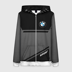 Женская толстовка на молнии BMW SPORT БМВ СПОРТ