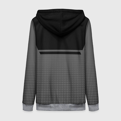 Женская толстовка на молнии BMW SPORT БМВ СПОРТ / 3D-Меланж – фото 2