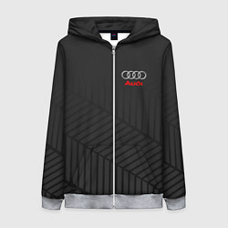 Женская толстовка на молнии Audi: Grey Collection