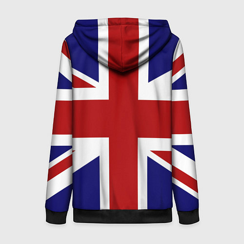 Женская толстовка на молнии Sex Pistols UK / 3D-Черный – фото 2