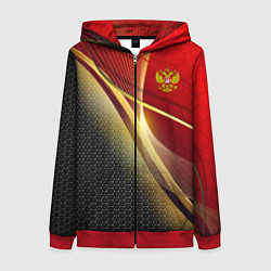 Женская толстовка на молнии RUSSIA SPORT: Gold Collection