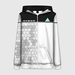 Толстовка на молнии женская Detroit: RK900, цвет: 3D-белый