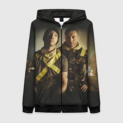 Толстовка на молнии женская 21 Pilots Boys, цвет: 3D-черный
