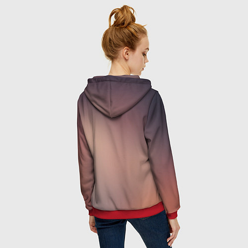 Женская толстовка на молнии Satsuriku no Tenshi / 3D-Красный – фото 4