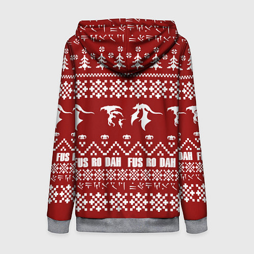 Женская толстовка на молнии Winter TES / 3D-Меланж – фото 2