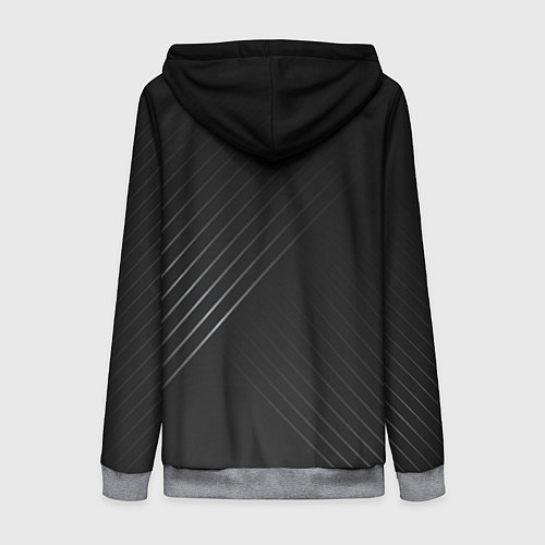 Женская толстовка на молнии BMW: Steel Line / 3D-Меланж – фото 2