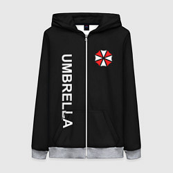 Толстовка на молнии женская UMBRELLA CORP, цвет: 3D-меланж