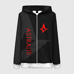 Толстовка на молнии женская Astralis: Dark Style, цвет: 3D-белый