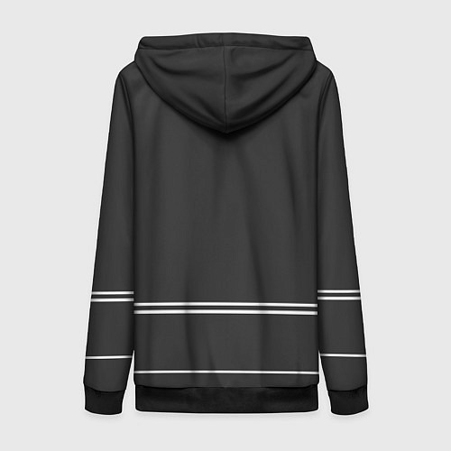 Женская толстовка на молнии Washington Capitals: Mono / 3D-Черный – фото 2