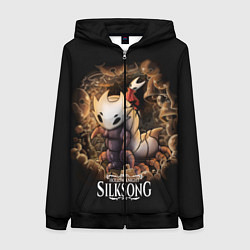 Толстовка на молнии женская Hollow Knight: Silksong, цвет: 3D-черный