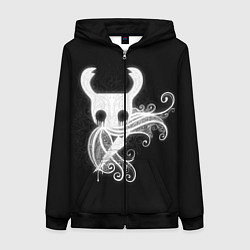 Толстовка на молнии женская Hollow Knight, цвет: 3D-черный