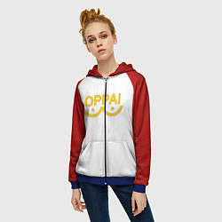 Толстовка на молнии женская ONE PUNCH MAN, цвет: 3D-синий — фото 2
