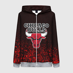 Женская толстовка на молнии CHICAGO BULLS