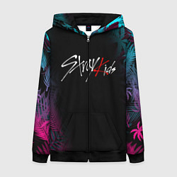 Толстовка на молнии женская STRAY KIDS, цвет: 3D-черный
