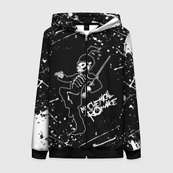 Толстовка на молнии женская My Chemical Romance, цвет: 3D-черный