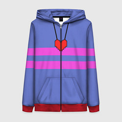 Женская толстовка на молнии UNDERTALE FRISK ФРИСК