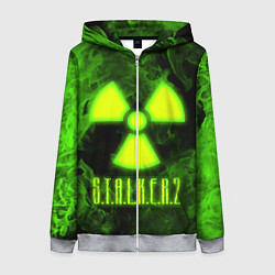 Толстовка на молнии женская STALKER 2, цвет: 3D-меланж