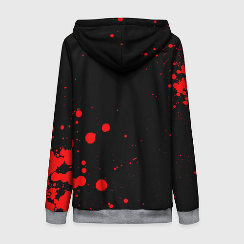 Женская толстовка на молнии АлисА / 3D-Меланж – фото 2