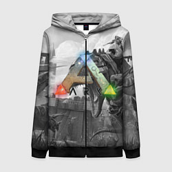 Толстовка на молнии женская Ark Survival Evolved, цвет: 3D-черный