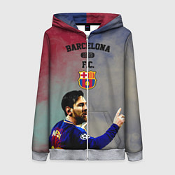Толстовка на молнии женская Messi, цвет: 3D-меланж