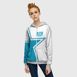 Толстовка на молнии женская ВДВ, цвет: 3D-меланж — фото 2