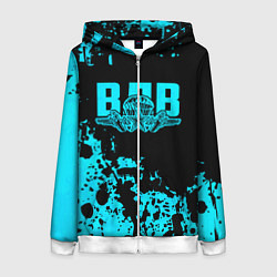 Толстовка на молнии женская ВДВ, цвет: 3D-белый