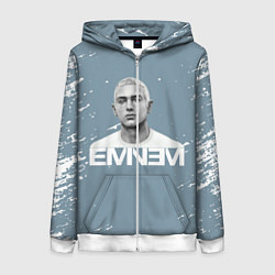 Толстовка на молнии женская EMINEM, цвет: 3D-белый