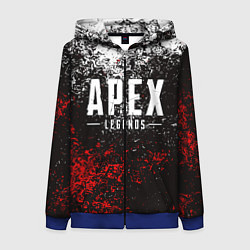 Толстовка на молнии женская APEX LEGENDS, цвет: 3D-синий