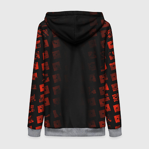 Женская толстовка на молнии Roblox / 3D-Меланж – фото 2