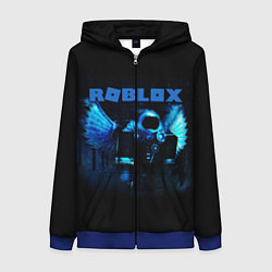 Толстовка на молнии женская ROBLOX, цвет: 3D-синий