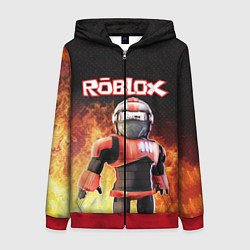 Толстовка на молнии женская ROBLOX, цвет: 3D-красный