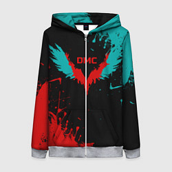 Толстовка на молнии женская DMC, цвет: 3D-меланж