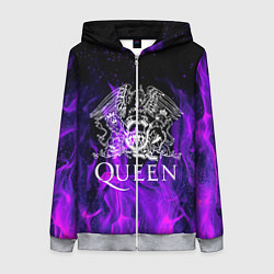 Толстовка на молнии женская QUEEN, цвет: 3D-меланж