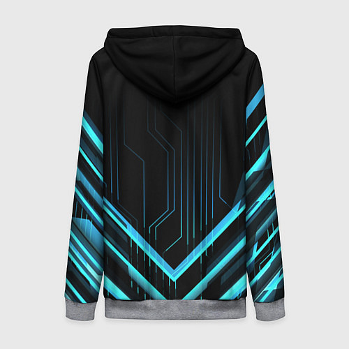 Женская толстовка на молнии Mercedes-Benz / 3D-Меланж – фото 2