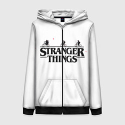 Толстовка на молнии женская STRANGER THINGS, цвет: 3D-черный