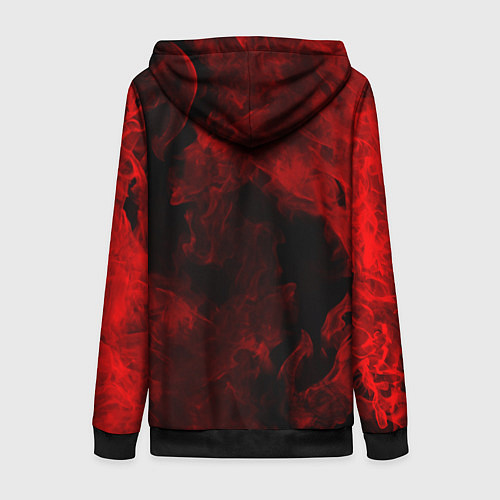 Женская толстовка на молнии МАНЧЕСТЕР ЮНАЙТЕД / 3D-Черный – фото 2