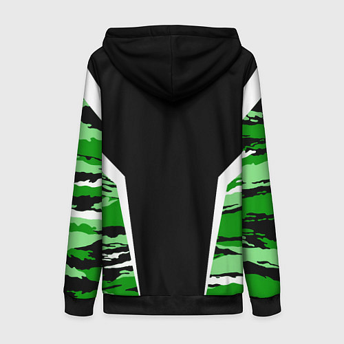 Женская толстовка на молнии Пограничные Войска / 3D-Черный – фото 2