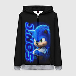 Толстовка на молнии женская SONIC, цвет: 3D-меланж