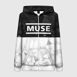 Толстовка на молнии женская Muse, цвет: 3D-белый