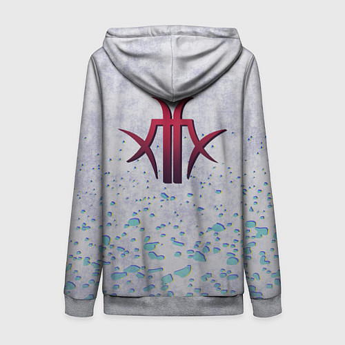 Женская толстовка на молнии The Matrixx / 3D-Меланж – фото 2