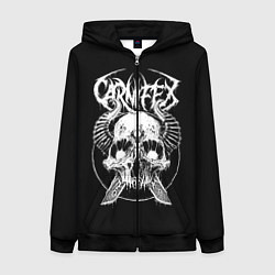 Толстовка на молнии женская Carnifex, цвет: 3D-черный