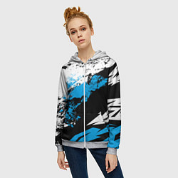 Толстовка на молнии женская Bona Fide, цвет: 3D-меланж — фото 2