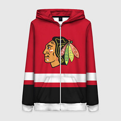 Женская толстовка на молнии Chicago Blackhawks