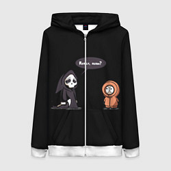 Толстовка на молнии женская South Park, цвет: 3D-белый