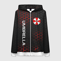 Толстовка на молнии женская UMBRELLA CORP, цвет: 3D-белый