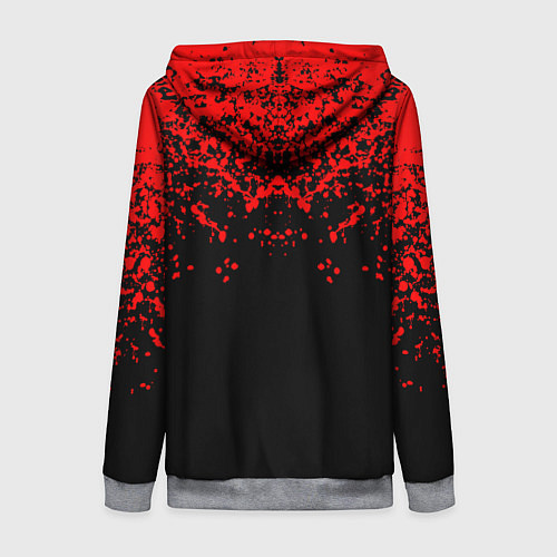 Женская толстовка на молнии Umbrella Corporation / 3D-Меланж – фото 2