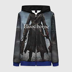 Толстовка на молнии женская Bloodborne, цвет: 3D-синий