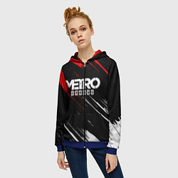 Толстовка на молнии женская METRO EXODUS, цвет: 3D-синий — фото 2