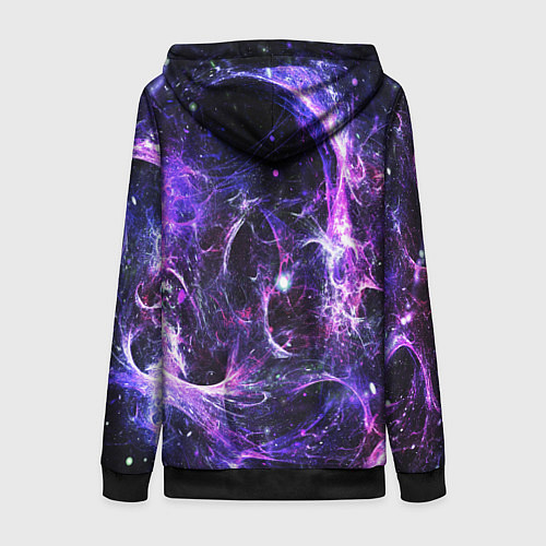Женская толстовка на молнии SPACE / 3D-Черный – фото 2