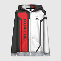 Толстовка на молнии женская Honda Driver team, цвет: 3D-меланж